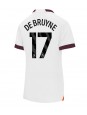 Manchester City Kevin De Bruyne #17 Auswärtstrikot für Frauen 2023-24 Kurzarm